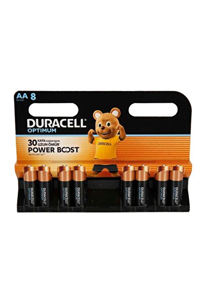 Duracell Optimum Power Boost AA Kalem Pil 8’li