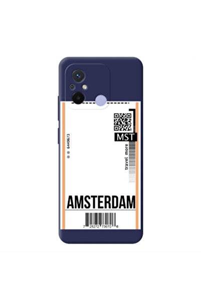 Other Xiaomi Redmi 12C Amsterdam Travel More Dark blue Colored Silicone TPU Θήκη