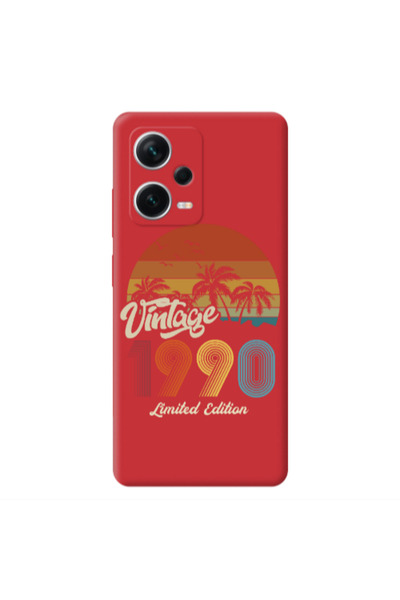 Other Xiaomi Poco X5 Vintage Red Colored Silicone TPU Θήκη
