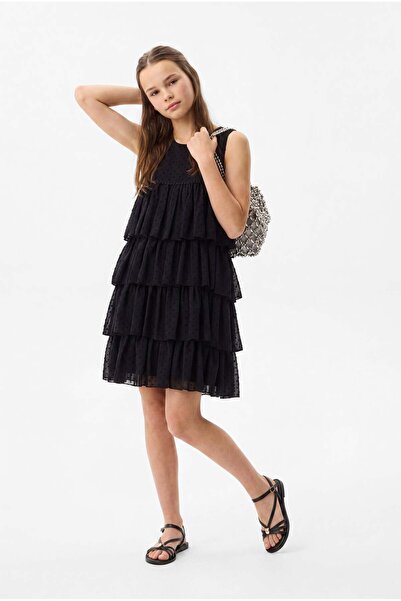 PAULMARK Girl's Multi-Layered Flounce Dress