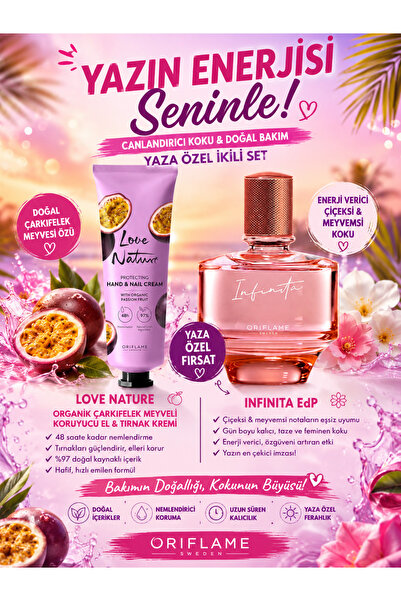 Oriflame İnfinita Parfüm,love nature el kremi