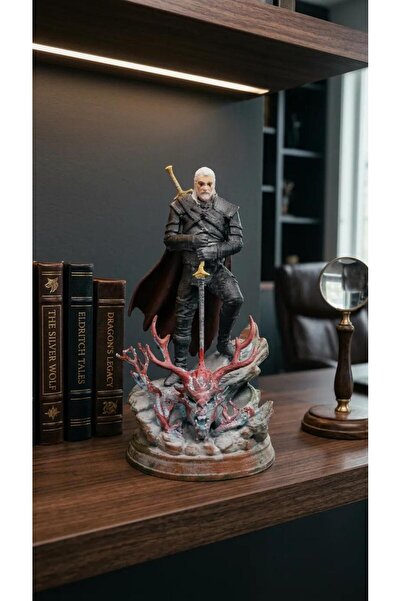 CRAFTEL The Witcher Geralt of Rivia Heykel Figür Oyuncak 12 cm - Koleksiyonlu...