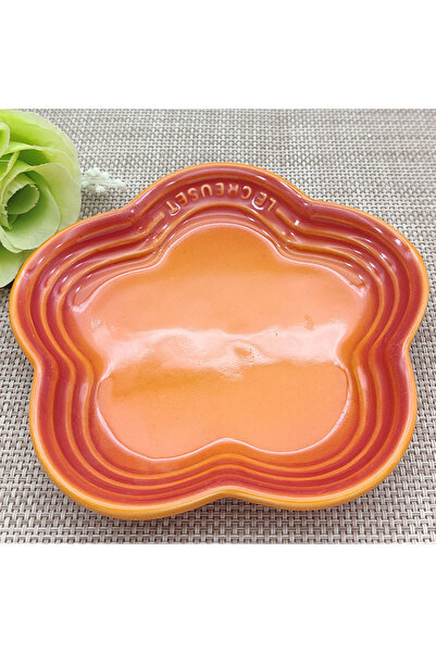 Choice4 5.5 inch Orange Household Ceramic Macaron Color Small Plum Blossom Di...