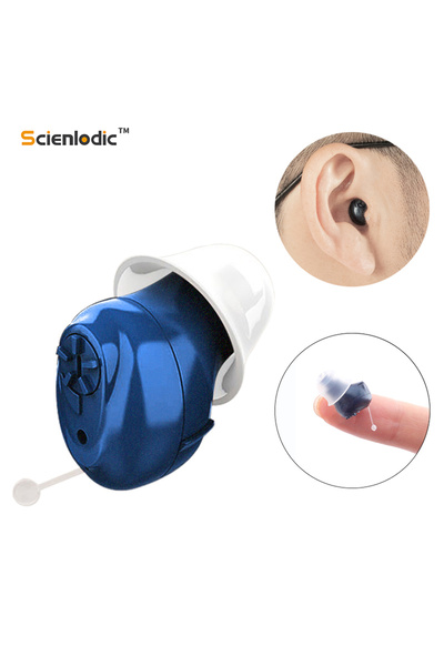Choice جهاز سمع غير مرئي HA-1 أزرق (يسار أو يمين) - جهاز سمع داخل الأذن CIC -...