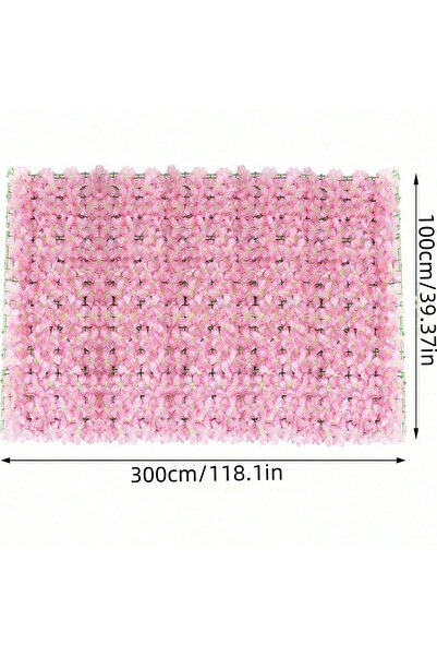 choice2 100-300cm Expanding Artificial Fence Screening with Flowers Ivy Fence...