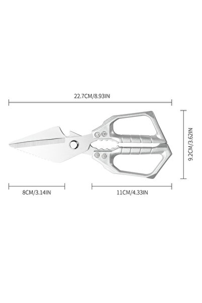 Choice3 1pcs A Heavy Duty Kitchen Scissors Meat Fruit Boning Fishing Hunting ...