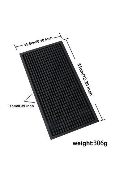 Choice4 Strip M Black Bar Mat Coffee Maker Countertop Spill Service Mat-Water...