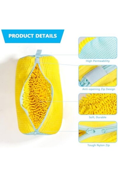 Choice9 1PCS-yellow Laundry Bags Shoe Washing Machine Bag-with Zipper Laundry...