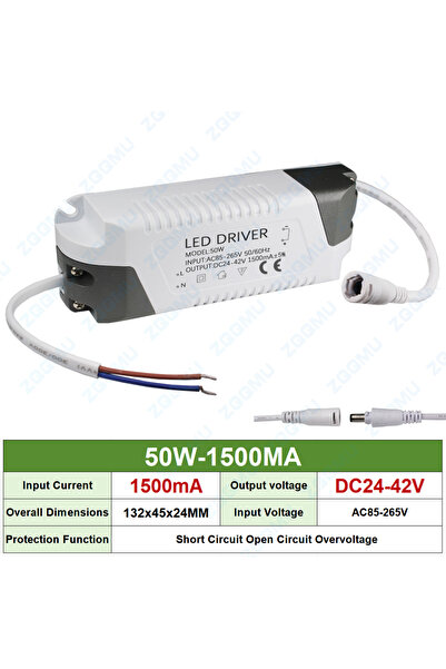 Choice 1PCS DC head 50W 1500MA LED Driver 8-12W 12-18W 18-24W 25-36W 50W Cons...