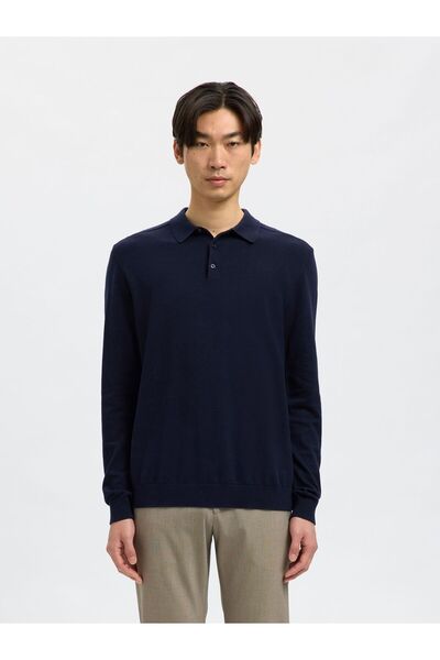 SELECTED Polo shirt Langärmeliger Strick