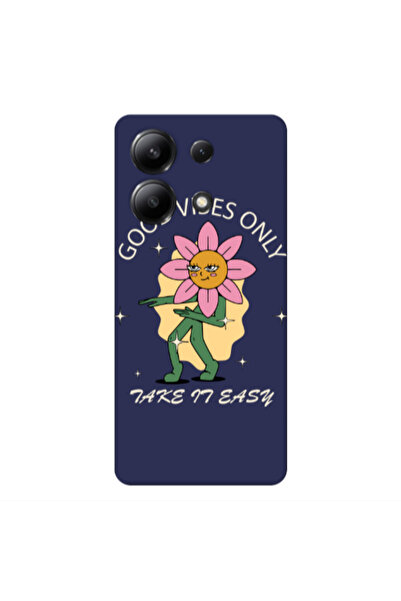 Other Xiaomi Redmi Note 13 4G Good Vibes Only Dark blue Colored Silicone TPU ...