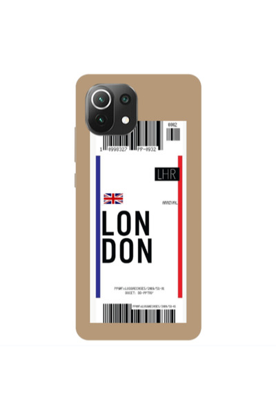 Other Xiaomi Mi 11 Lite London Arrival Brown Colored Silicone TPU Θήκη