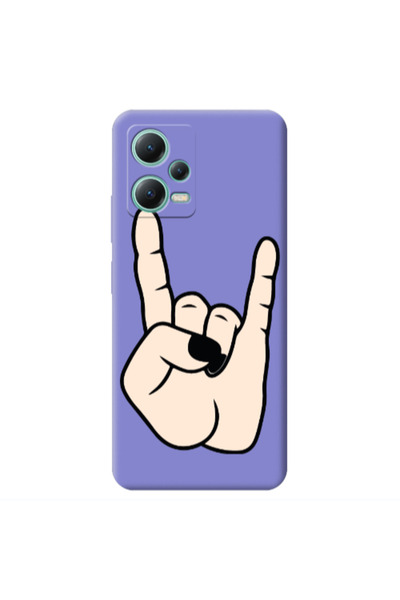 Other Xiaomi Redmi Note 12 Pro 5G Rock Purple Colored Silicone TPU Θήκη