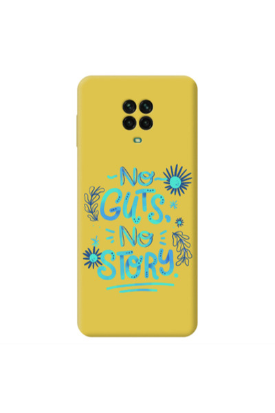 Other Xiaomi Redmi Note 9 Pro No guts no story Yellow Colored Silicone TPU Θήκη