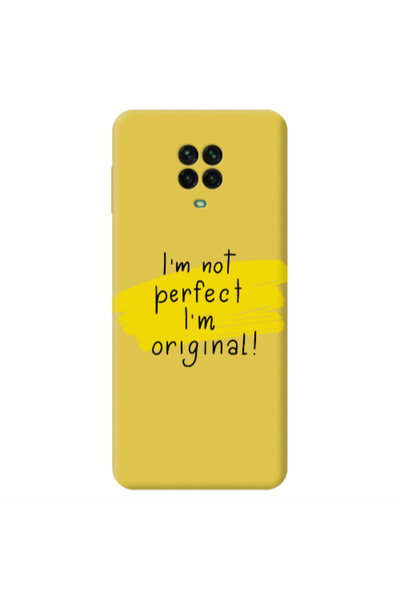 Other Xiaomi Redmi Note 9 Pro I m not perfect Yellow Colored Silicone TPU Θήκη