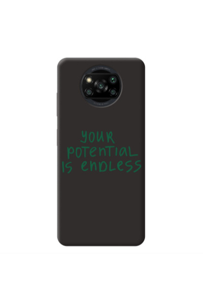 Other Xiaomi Poco X3 /X3 Pro Your potential is endless Black Colored Silicone...
