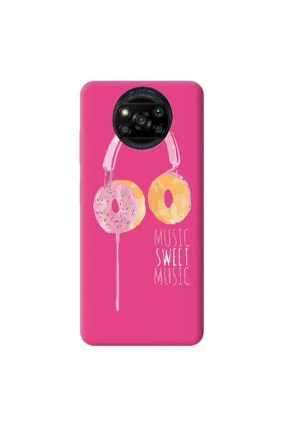 Other Xiaomi Poco X3 /X3 Pro Donut earphone Fuchsia Colored Silicone TPU Θήκη