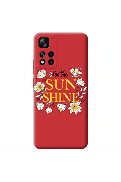 Other Xiaomi Redmi Note 11 Pro 5G Sun Shine Red Colored Silicone TPU Θήκη