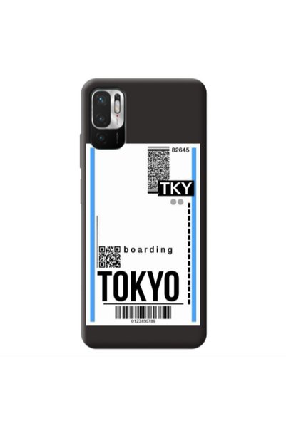 Other Xiaomi Redmi Note 10 Pro 5G Tokyo Boarding Black Colored Silicone TPU Θήκη