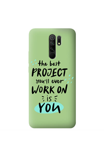 Other Xiaomi Redmi 9 The Best Project Light Green Colored Silicone TPU Θήκη
