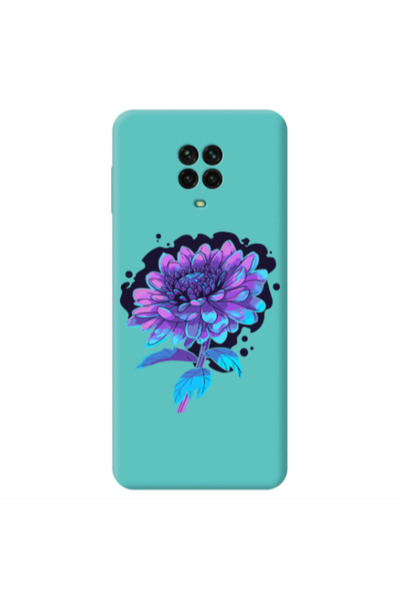 Other Xiaomi Redmi Note 9 Pro Witch flower Turquoise Colored Silicone TPU Θήκη