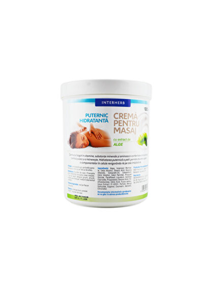 Interherb Crema pentru Masaj cu Alge Marine 1000ml