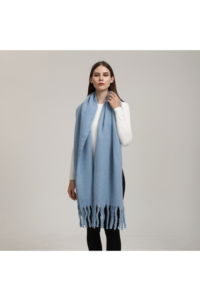 Choice3 06 Winter Solid Color Tassels Cashmere Scarf Keep Warm Woman Pashmina...