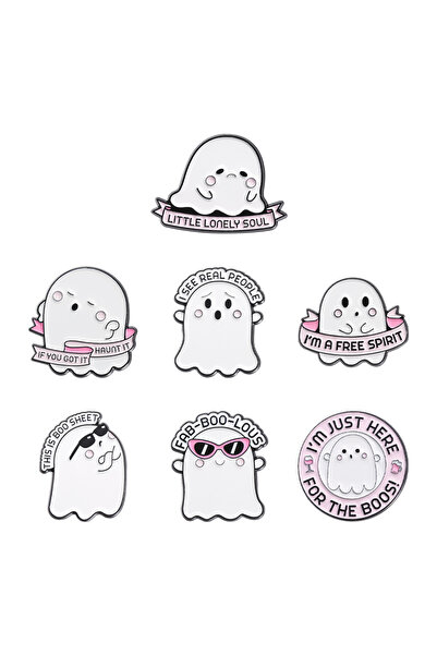 Choice3 TZ1496 Punk Gothic Enamel Pins 4-7 pcs/set Cute Ghost Halloween Cool ...