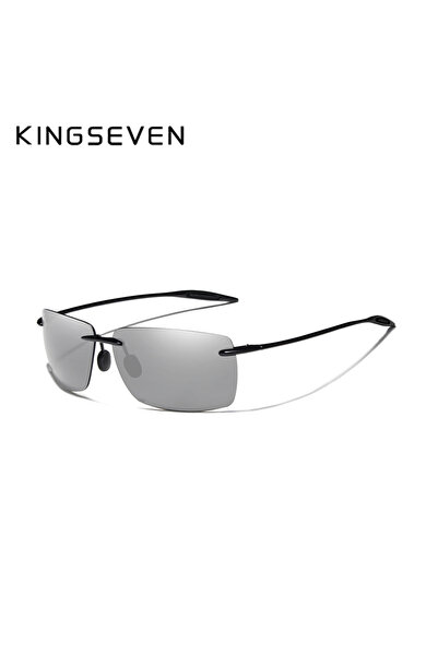 Choice1 نظارات شمسية رجالية بدون إطار من KINGSEVEN TR90، خفيفة الوزن وعالية ا...