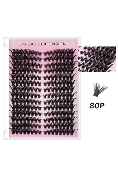 Choice 80P 14 Rows DIY Lashes Extension Cluster Individual Lashes Volume Clus...