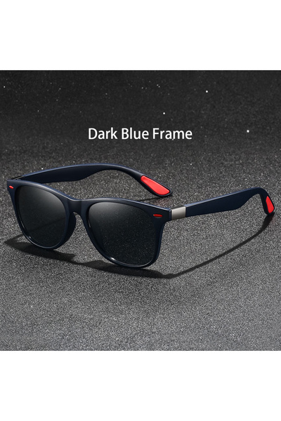 Choice1 DarkBlueFrame Vintage Square Frame Sunglasses Luxury Brand Fashion Dr...