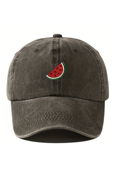 Choice Adjustable coffee Four season baseball cap with watermelon print patte...