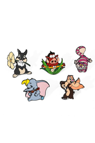 Choice 5 pcs 5 Pcs Character Anime Brooch Cute Chip and Dale Dumbo Cartoon En...