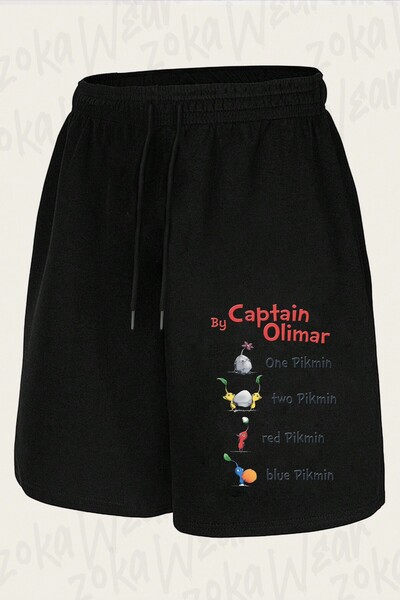 ZOKAWEAR Unisex Pikmin Seuss Design Printed Shorts