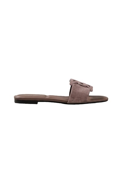 Calvin Klein SQUARE FLAT SNDL EMBL SUEDE
