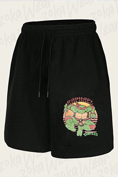 ZOKAWEAR شورت مطبوع بتصميم Teenage Mutant Ninja Turtle v9 للجنسين