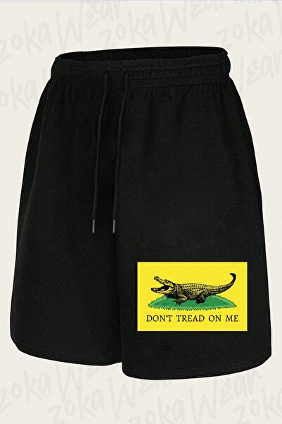ZOKAWEAR شورت مطبوع بتصميم التمساح للجنسين من Don't Tread On Me