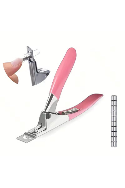 Choice DUTRIEUX Pink Set Acrylic Nail Clippers with 10Pcs Magnets Nail Clippe...