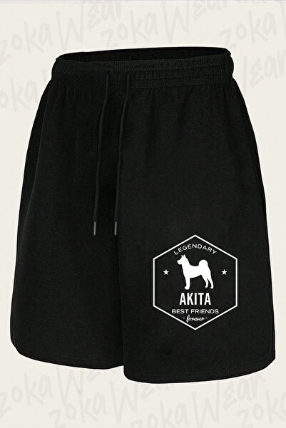 ZOKAWEAR Unisex Legendary Akita Best Friends Design Printed Shorts