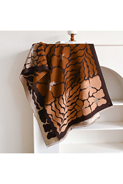 Choice1 Brown 2024 New Winter Cashmere Shawl Fashion Women Neckerchief Pashmi...