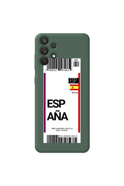 Other Samsung A32 4G Espana Arrival Dark Green Colored Silicone TPU Θήκη