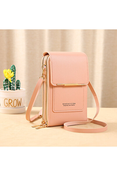 Choice3 Light Pink Women Crossbody Shoulder Bags Wallets Touch Screen Cell Ph...