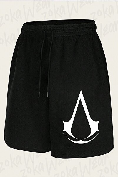 ZOKAWEAR Unisex Assassin's Creed Logo Design Printed Shorts