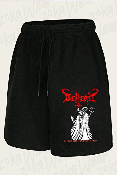 ZOKAWEAR Unisex Beherit At The Devil's Studio 1990 dizajn šortsa sa printom