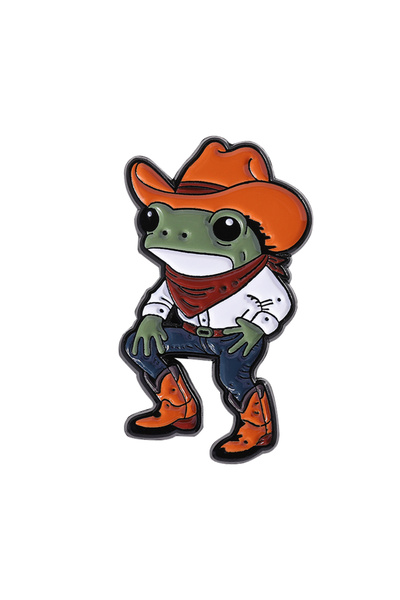Choice8 QHXZ4189 Froggy Enamel Pins Frog Lovers Forest Bottle Wicth Cowboy Br...