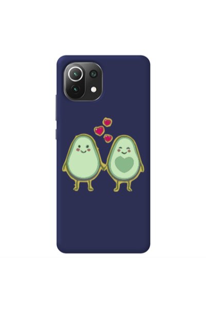 Other Xiaomi Mi 11 Lite Avocados Dark blue Colored Silicone TPU Θήκη