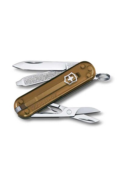 OEM Briceag Victorinox Classic SD, Translucid, Ciocolata