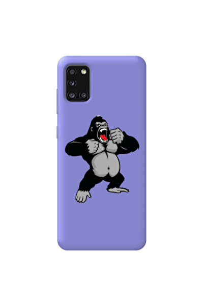 Other Samsung A41 Angry Gorilla2 Purple Colored Silicone TPU Θήκη