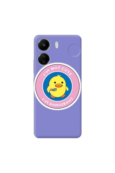 Other Xiaomi Redmi 13C I m dangerus Purple Colored Silicone TPU Θήκη