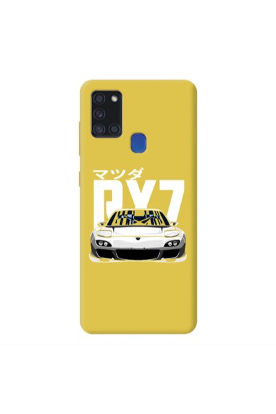 Other Samsung A21S Car Rx7 Yellow Colored Silicone TPU Θήκη